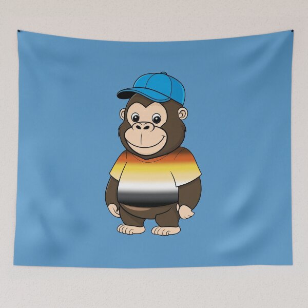 Item preview, Cool Pride Gorilla with Gay Bear Flag Tee  | Bear Pride Animal Design designed and sold by Travelslightly.