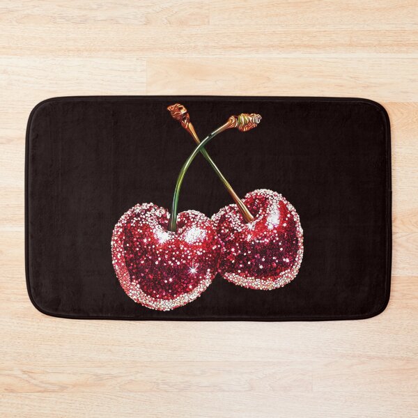 Item preview, Glitter Cherry Pair with Sparkle Texture designed and sold by Anastasiia Yurevych.