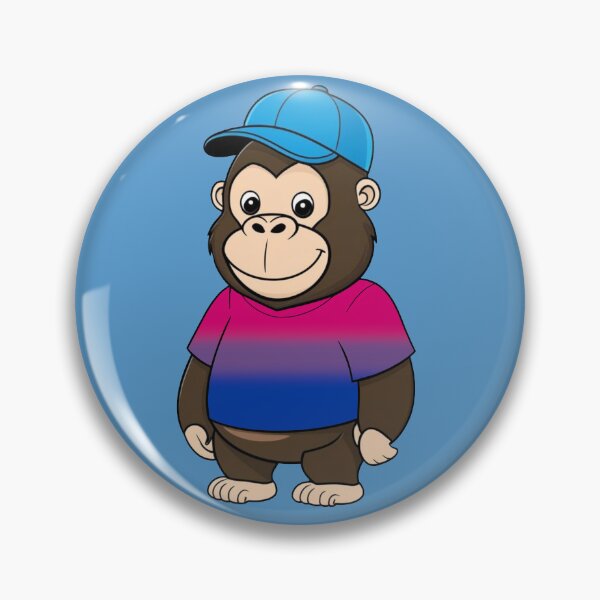 Item preview, Cool Pride Gorilla with Bisexual Flag Tee  | Bi Pride Animal Design designed and sold by Travelslightly.