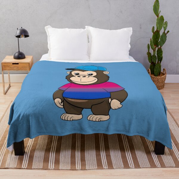 Item preview, Cool Pride Gorilla with Bisexual Flag Tee | Bi Pride Animal Design designed and sold by Travelslightly.