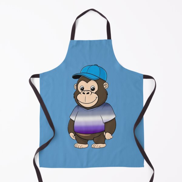 Item preview, Cool Pride Gorilla with Lesbian Butch Flag Tee | Butch Pride Animal Design designed and sold by Travelslightly.