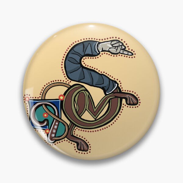 Item preview, Letter S Manicule W 14C Maastricht Psalter parody  designed and sold by Donnahuntriss.
