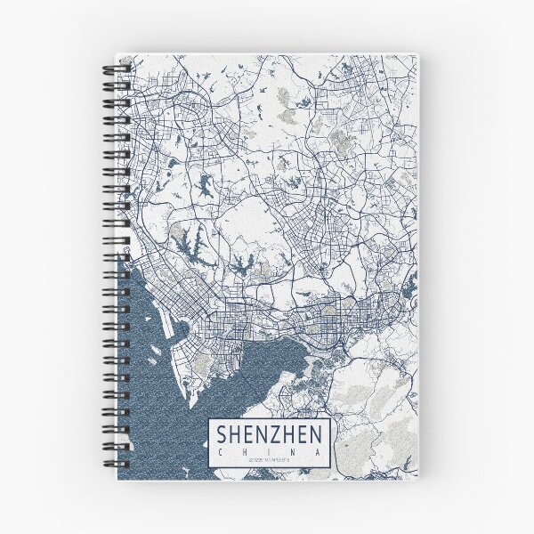 Item preview, Shenzhen City Map of China - Coastal designed and sold by deMAP.