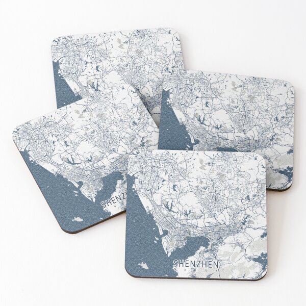 Item preview, Shenzhen City Map of China - Coastal designed and sold by deMAP.