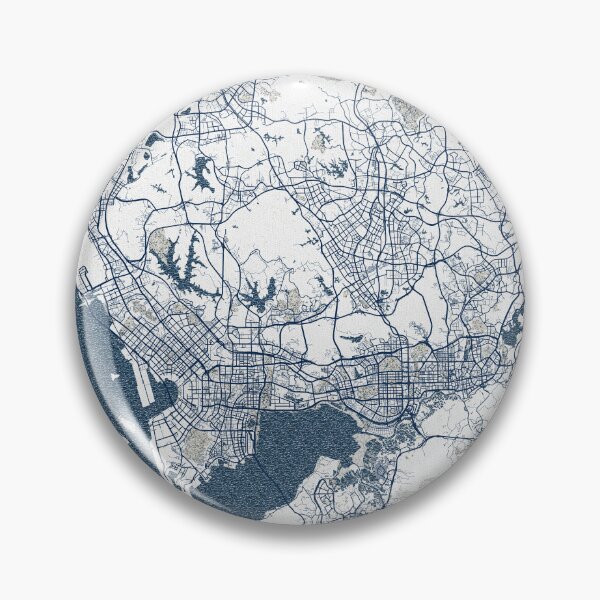 Item preview, Shenzhen City Map of China - Coastal designed and sold by deMAP.