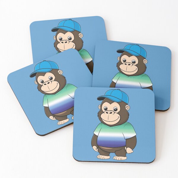 Item preview, Cool Pride Gorilla with Gay MLM Flag Tee  | MLM Pride Animal Design designed and sold by Travelslightly.