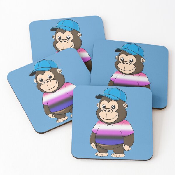 Item preview, Cool Pride Gorilla with Genderfluid Flag Tee  | Genderfluid Pride Animal Design designed and sold by Travelslightly.