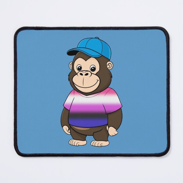 Item preview, Cool Pride Gorilla with Genderfluid Flag Tee  | Genderfluid Pride Animal Design designed and sold by Travelslightly.