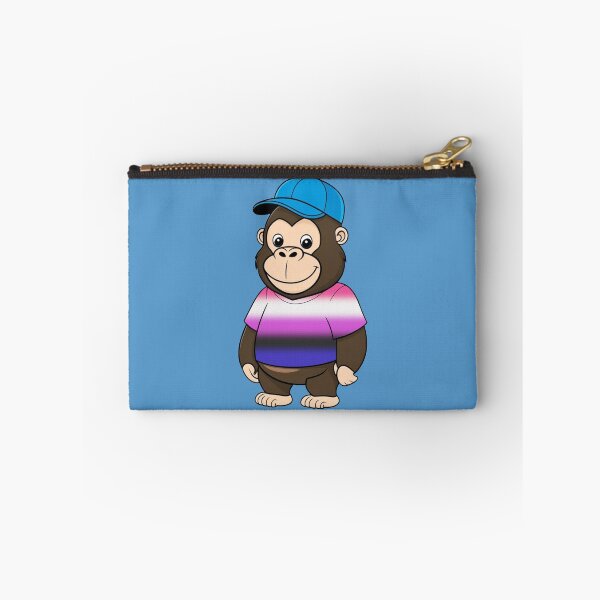 Item preview, Cool Pride Gorilla with Genderfluid Flag Tee  | Genderfluid Pride Animal Design designed and sold by Travelslightly.