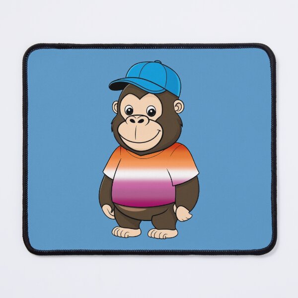 Item preview, Cool Pride Gorilla with Lesbian Flag Tee | Lesbian Pride Animal Design designed and sold by Travelslightly.