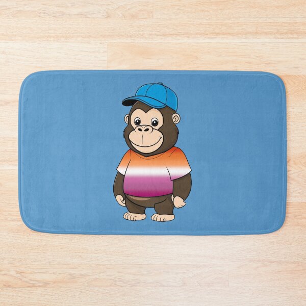 Artikelvorschau, Cooles Pride-Gorilla-T-Shirt mit lesbischem Flaggen-Motiv | Lesbisches Pride-Tier-Design entworfen und verkauft von Travelslightly.