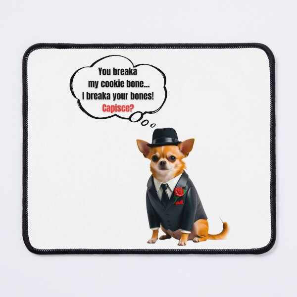 Item preview, Mafia Boss Chihuahua – Funny Cookie Protector Dog Design designed and sold by Fredster1966.