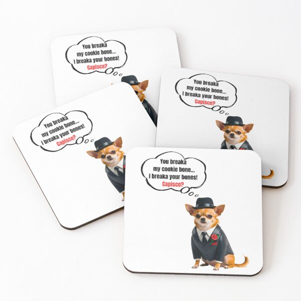 Item preview, Mafia Boss Chihuahua – Funny Cookie Protector Dog Design designed and sold by Fredster1966.