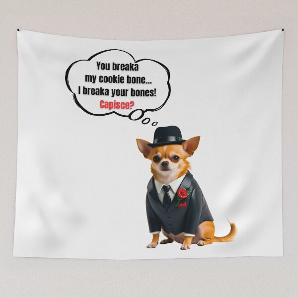 Item preview, Mafia Boss Chihuahua – Funny Cookie Protector Dog Design designed and sold by Fredster1966.