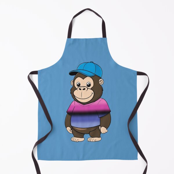 Item preview, Cool Pride Gorilla with Omnisexual Flag Tee | Omni Pride Animal Design designed and sold by Travelslightly.