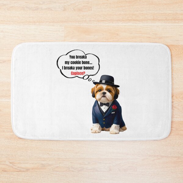 Item preview, Mafia Boss Shih Tzu – Adorable Tough Guy Cookie Defender Art designed and sold by Fredster1966.
