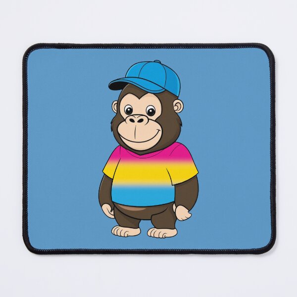 Item preview, Cool Pride Gorilla with Pansexual Flag Tee  | Pan Pride Animal Design designed and sold by Travelslightly.