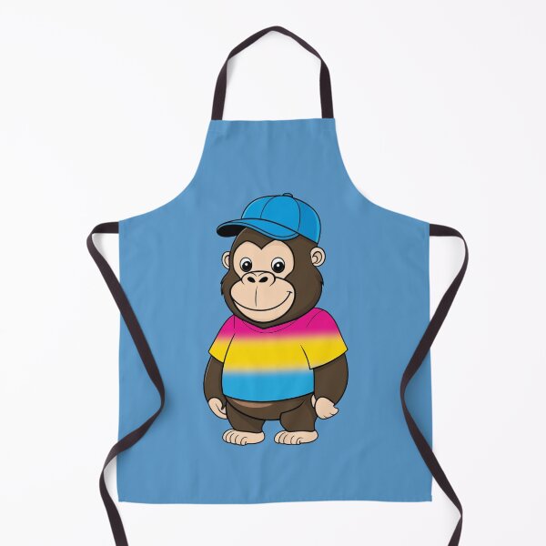 Item preview, Cool Pride Gorilla with Pansexual Flag Tee  | Pan Pride Animal Design designed and sold by Travelslightly.