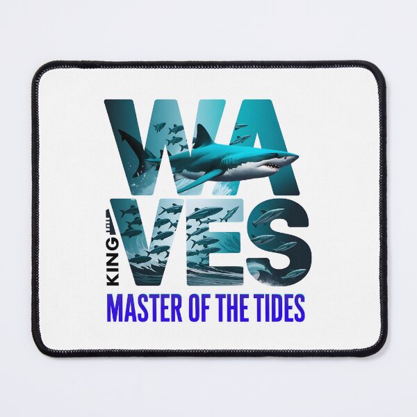 Item preview, Waves King – Shark Master of the Tides designed and sold by Taans-Creation.
