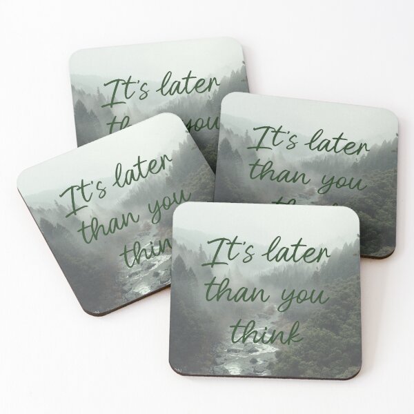 Item preview, Later than you think Demotivational Poster designed and sold by SharnDesignsArt.