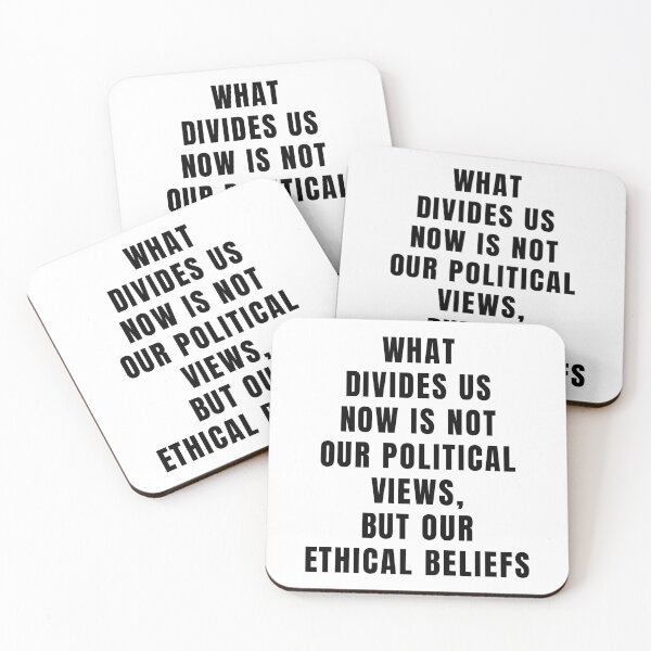 Item preview, What Divides Us is Our Ethical Beliefs designed and sold by EstelleStar.