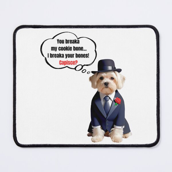 Item preview, Mafia Boss Maltese – Cute Cookie Protector Dog Art designed and sold by Fredster1966.