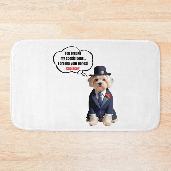 Item preview, Mafia Boss Maltese – Cute Cookie Protector Dog Art designed and sold by Fredster1966.