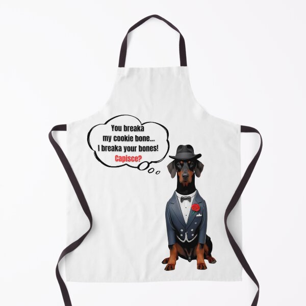 Item preview, Mafia Boss Doberman Pinscher Funny Dog Treat Warning Design designed and sold by Fredster1966.