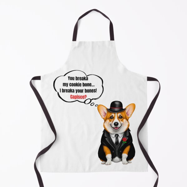 Item preview, Mafia Boss Corgi – Funny Cookie Bone Protector Dog Design designed and sold by Fredster1966.