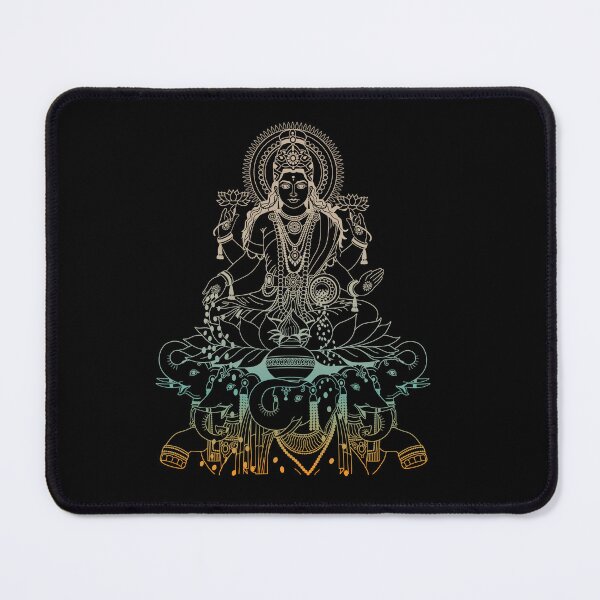 Item preview, The Hindu Goddess Lakshmi Seated on Elephants designed and sold by KingersDesigns.