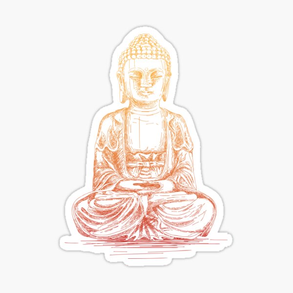 Item preview, Meditating Buddha Grunge Style designed and sold by KingersDesigns.