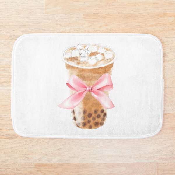 Item preview, Boba Milk Tea with Pink Bow – Feminine Coquette Drink Art designed and sold by DivinePassion.