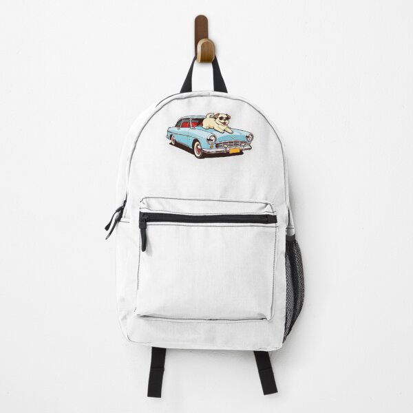 Item preview, Road-Trip Pup: Cruising in Classic Style! designed and sold by LaughingPuppy.