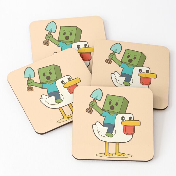 Item preview, Chicken Jockey Funny Cube Zombie Riding Duck Flat Design designed and sold by Kalaidax.