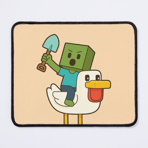 Item preview, Chicken Jockey Funny Cube Zombie Riding Duck Flat Design designed and sold by Kalaidax.