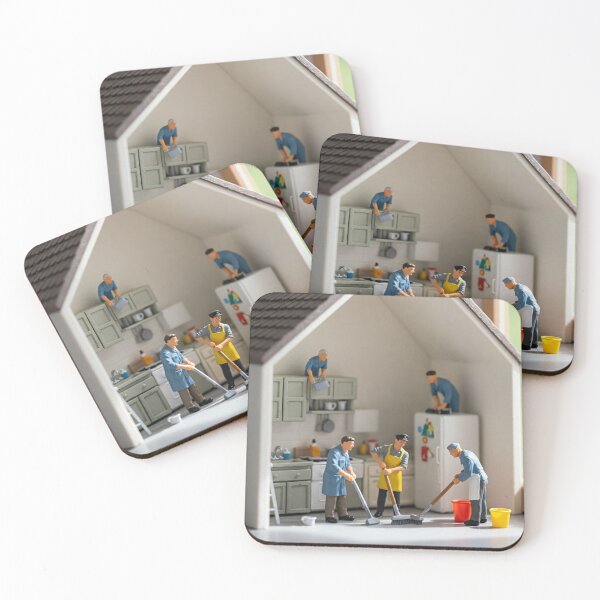 Item preview, Tiny workers cleaning house designed and sold by EpicEscapes.