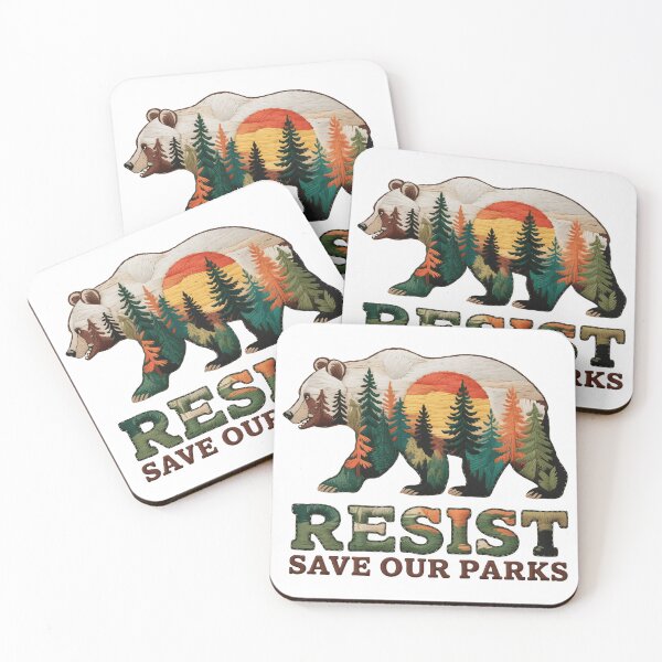 Item preview, Embroidered Protect our national parks - alt us bear service resist  designed and sold by SkeletonsDanger.