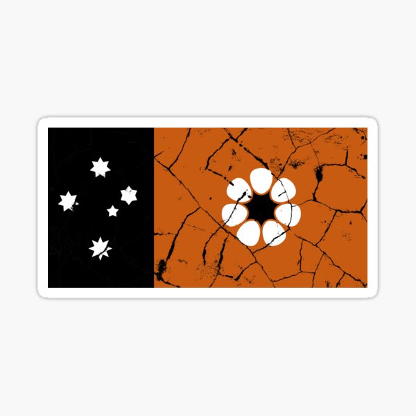 Item preview, NT Flag Drought 1 designed and sold by Top End Stickers.