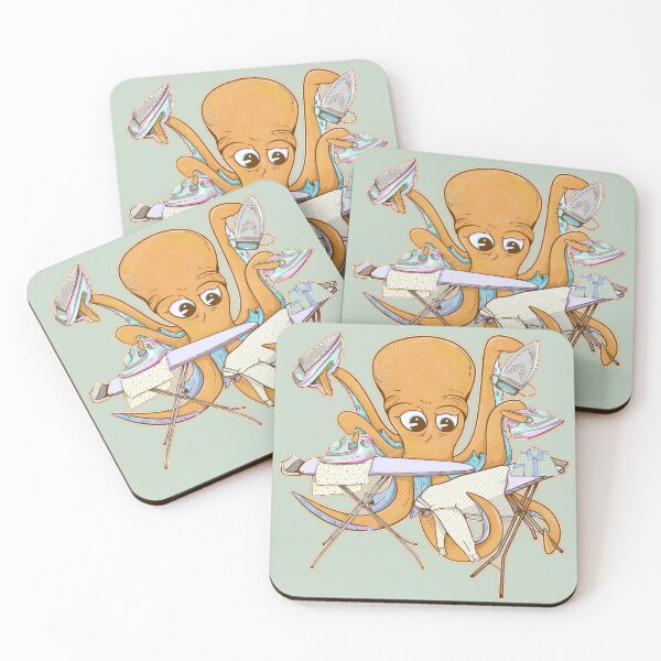 Item preview, Octopus Ironing designed and sold by piedaydesigns.
