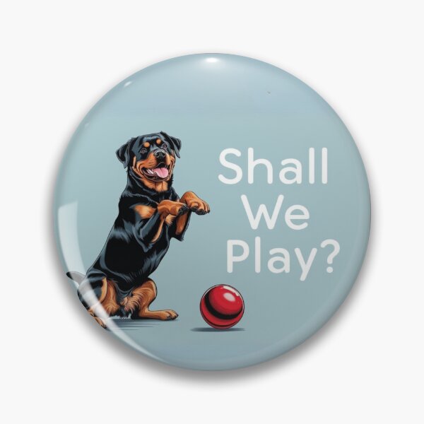 Item preview, Playful Rottweiler – Shall We Play? Emotional Illustration designed and sold by All Creative Designer.