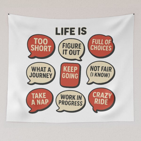 Item preview, Quirky Life Quotes designed and sold by zzz888.