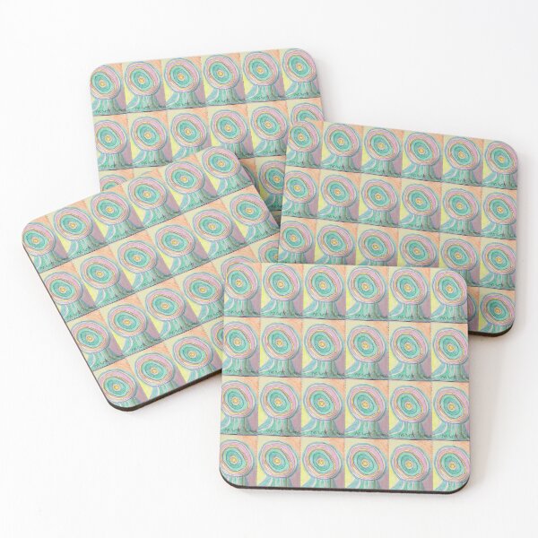 Item preview, Eleven Brightly Coloured Circles  With A Beautiful Coloured Background  designed and sold by PodmenikArt.