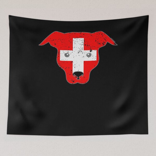Item preview, Funny Dog Switzerland Flag Canine designed and sold by shoppzee.