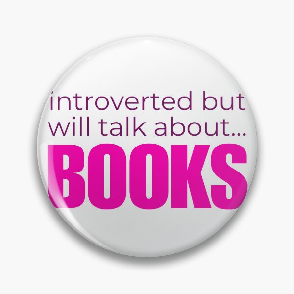 Item preview, Introverted But Will Talk About Books designed and sold by HyperfixationStation.
