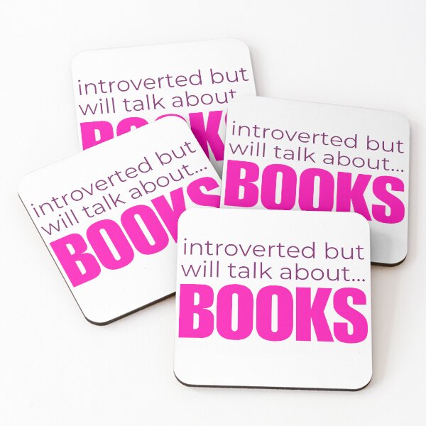 Item preview, Introverted But Will Talk About Books designed and sold by HyperfixationStation.