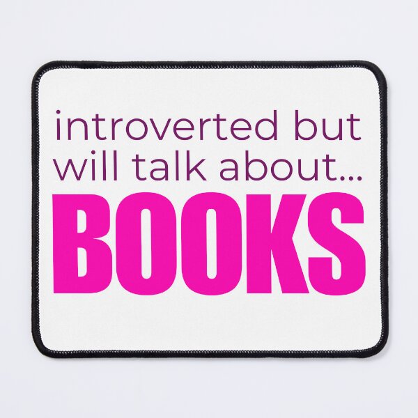 Item preview, Introverted But Will Talk About Books designed and sold by HyperfixationStation.