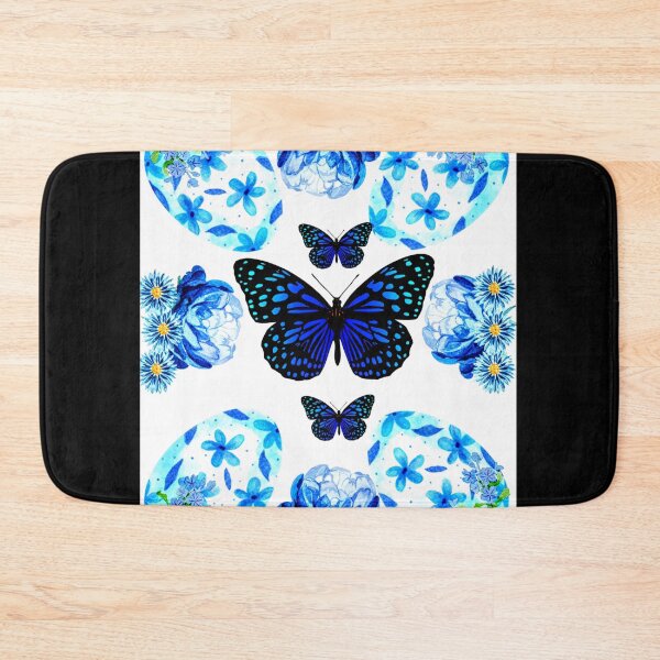 Item preview, King's Easter Hunt | Easter Hunt | Easter Eggs | Easter | Eggs | Butterfly | Butterflies | Blue | Easter Design | Green | Flowers  designed and sold by Kingcls.