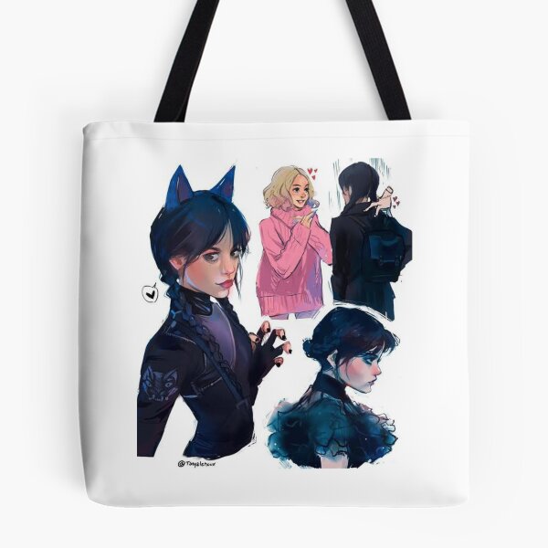 Artikelvorschau, Wednesday Addams und Enid entworfen und verkauft von Bubble.bloom.art.