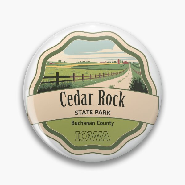 Item preview, Cedar Rock State Park, Buchanan County, Iowa designed and sold by Wanderful-roads.