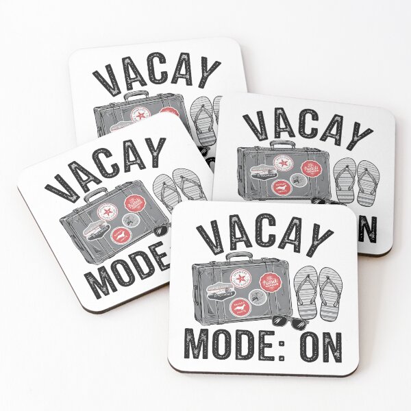Item preview, Vacay Mode On – Travel Suitcase and Flip Flops designed and sold by Taans-Creation.